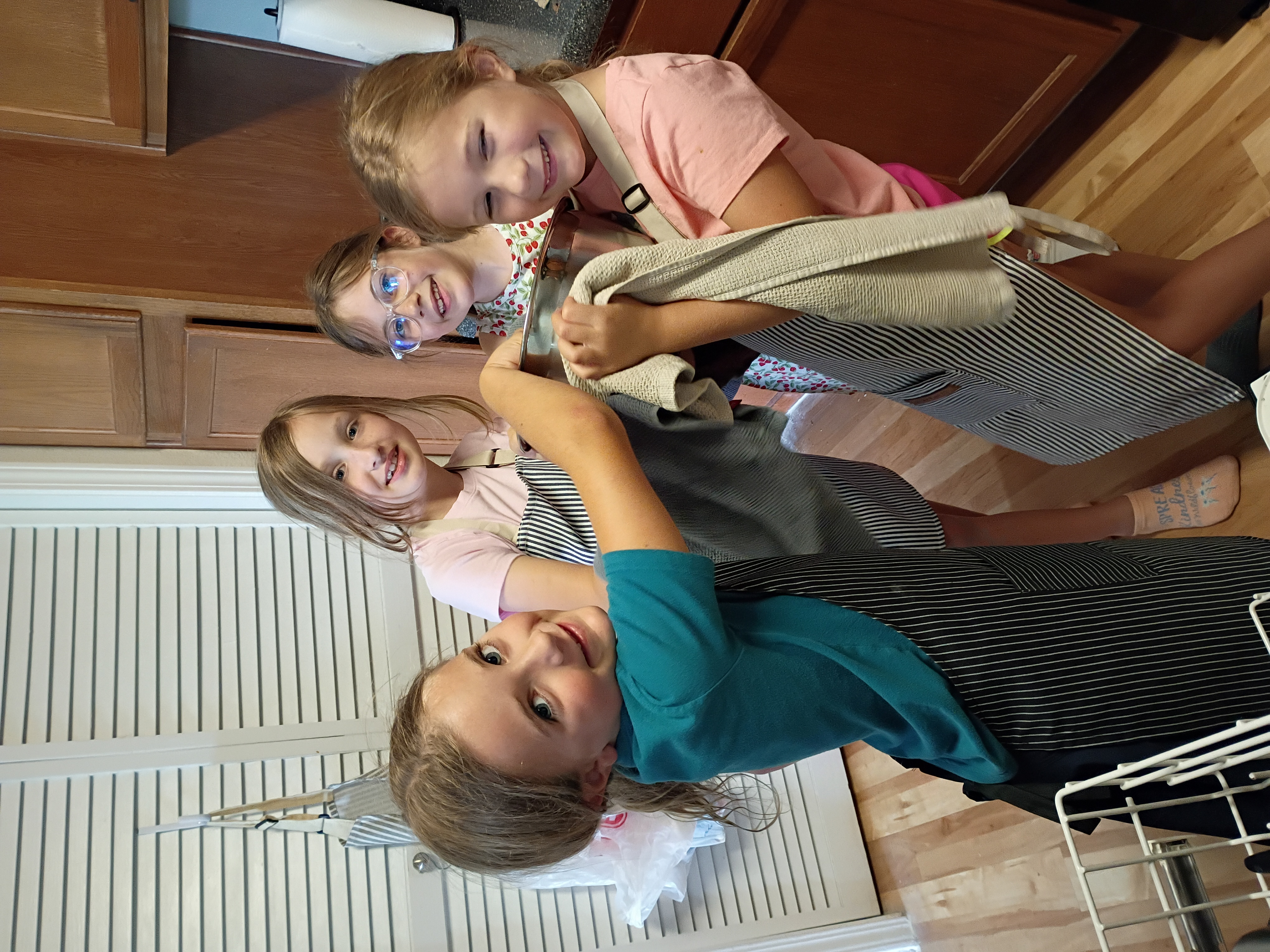 Cooking class moment at Kellie's Table